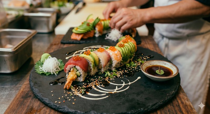 Rainbow Dragon Roll